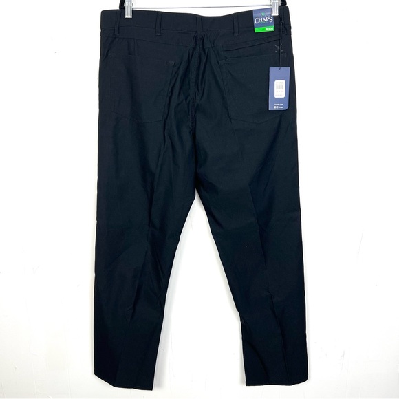 NWT Chaps Black Golf Pants Men's 38x32 UPF 50 Water Repellent Nylon Stretch - Picture 3 of 4